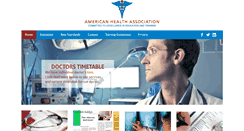 Desktop Screenshot of americanhealthassoc.org