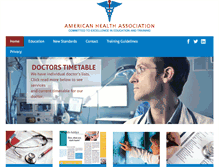 Tablet Screenshot of americanhealthassoc.org